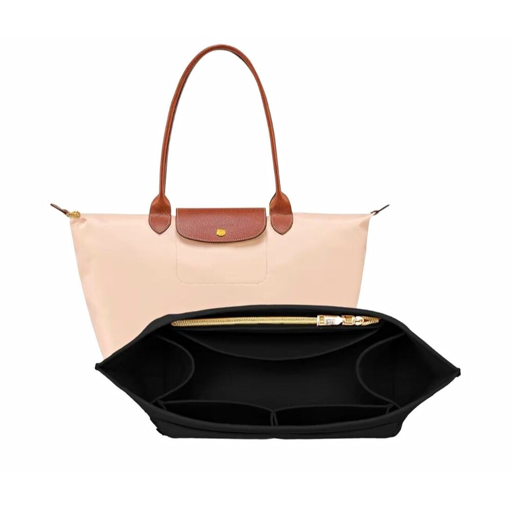 OPPOSHE Purse Organizer Insert for Longchamp Le Pliage, Premium Felt Long Champ
